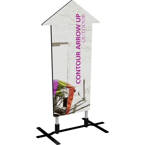 Contour Outdoor Sign Arrow Up - Plate Base
