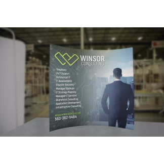 Formulate Master 8ft Horizontal Curve Fabric Backwall