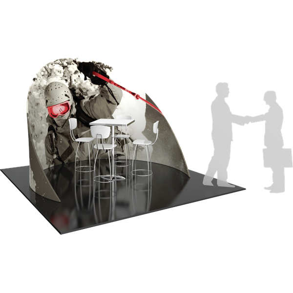 Formulate Chip-Shaped Wall 02 Tension Fabric Structure