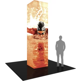 Formulate Backlit Four Sided Tower 01 Tension Fabric Structure