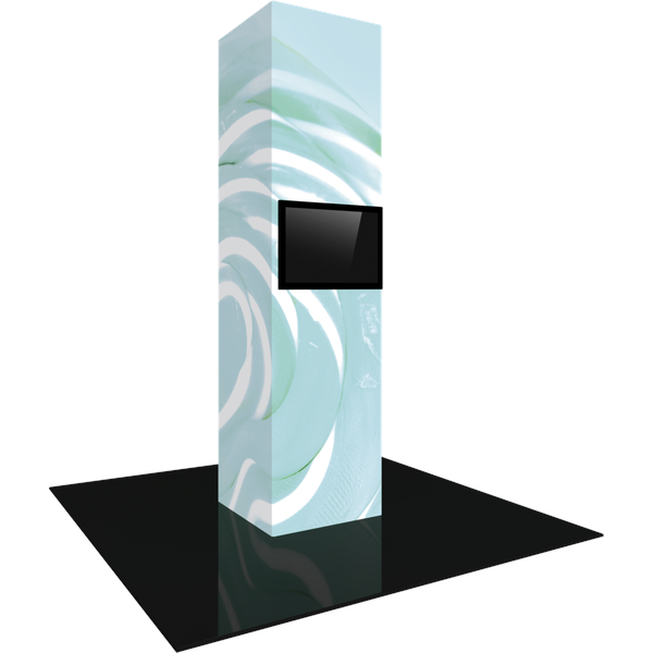 Vector Frame Modular Backlit Monitor Tower 05 (3' x 12')