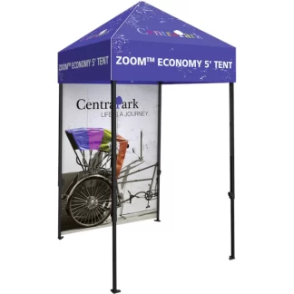 Zoom Economy 5' Popup Tent Full Wall