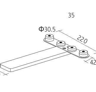 180 Degrees Half Base Foot