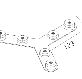 Y Shape 3 Ways Connector