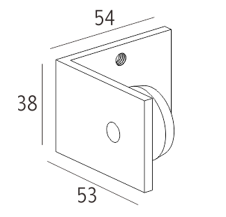 90 degrees connector (for connecting the 62mm light box only)