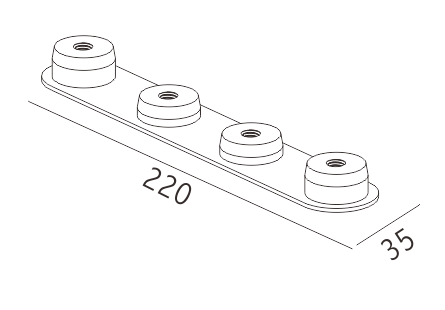 Curve 180 degrees connector (left)